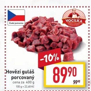 Hovězí maso na guláš Vocílka