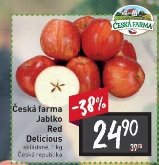 Jablka Red Delicious Česká farma