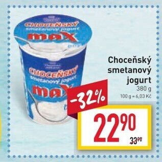 Jogurt smetanový max bílý Choceňský