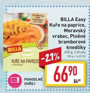 Kuře na paprice Easy Billa