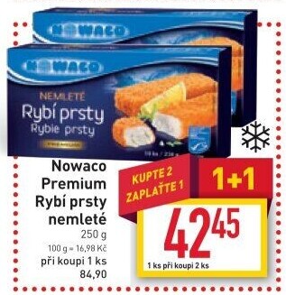 Rybí prsty nemleté mražené Nowaco Premium