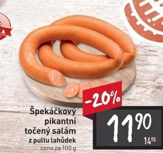 Salám špekáčkový pikantní točený