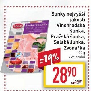 Šunka vinohradská nejvyšší jakosti LE&amp