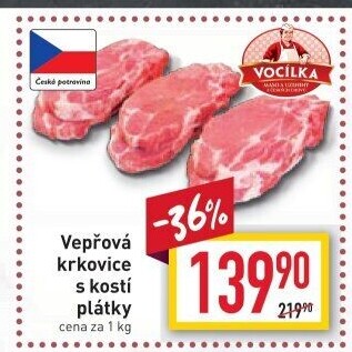 Vepřová krkovice s kostí Vocílka
