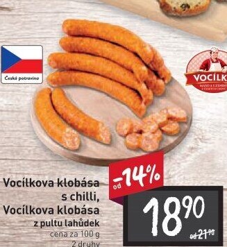Vocílkova klobása s chilli Vocílka