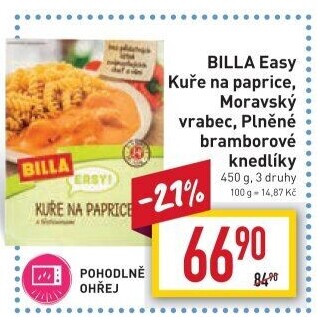 Kuře na paprice Easy Billa