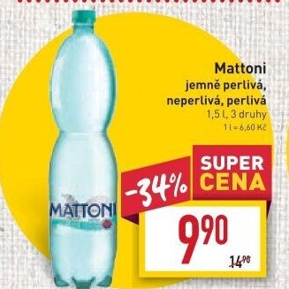 Přírodní voda Mattoni