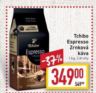 Zrnkové kávy Tchibo Espresso