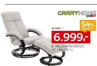 RELAXAČNÍ KŘESLO S TABURETEM