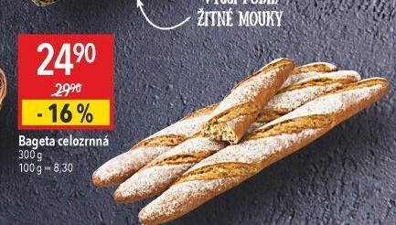 Bageta celozrnná