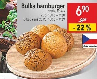 Bulka na hamburger