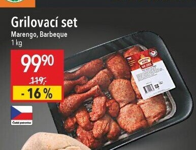 Kuřecí grilovací set Marengo Vodňanské Kuře