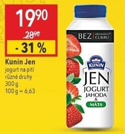 Nápoj Jen jogurt Kunín