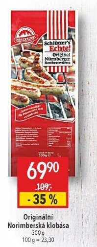 Norimberská klobása Schlütter'