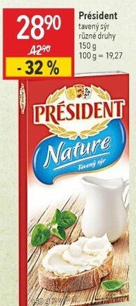 Tavené sýry Président
