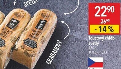 Toustový chléb Globus
