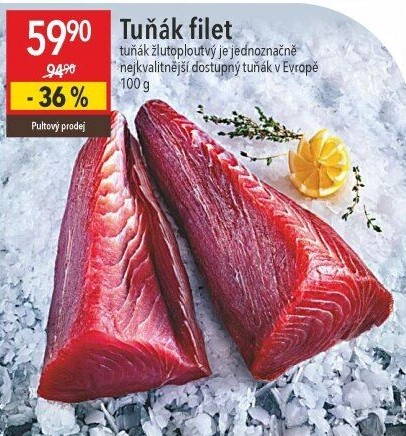 Tuňák žlutoploutvý filet