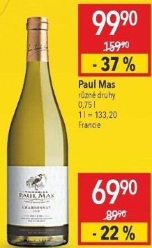 Víno Chardonnay Paul Mas