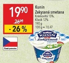 Zakysaná smetana krémovitá Kunín 15%