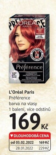 Barva na vlasy Préférence L'