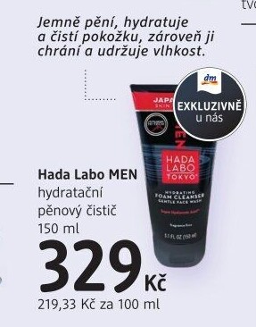 Čistič pěnový Men Hada Labo Tokyo