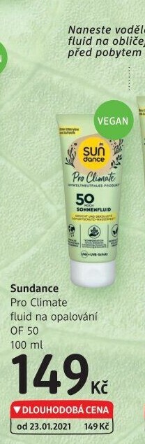 Fluid na opalování OF 50 Pro Climate Sundance
