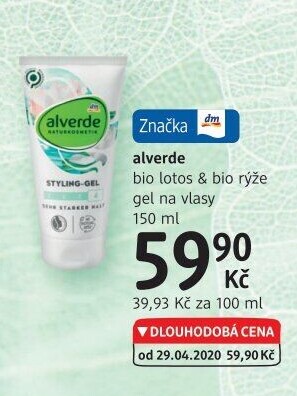 Gel na vlasy Alverde