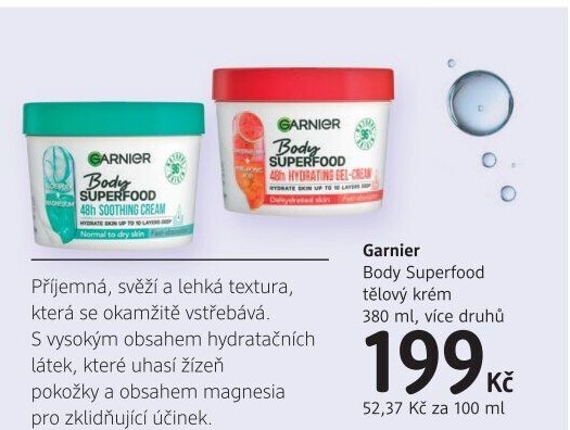 Krém tělový Body Superfood Garnier