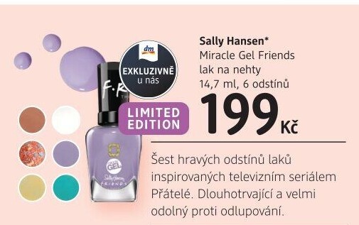 Lak na nehty gelový Miracle Sally Hansen