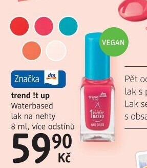 Lak na nehty Waterbased trend IT UP