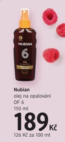 Olej na opalování OF 6 Nubian