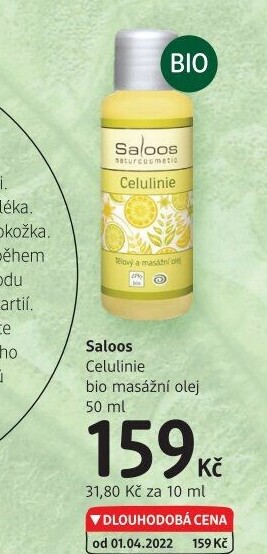 Olej tělový a masážní Saloos