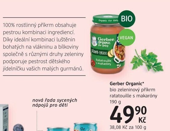 Příkrm zeleninový Gerber Organic for Baby
