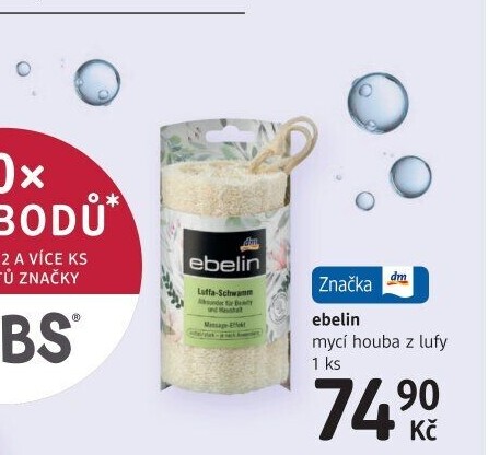 Přírodní mycí houba Ebelin