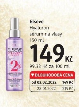 Sérum na vlasy Hyaluron Elséve L'