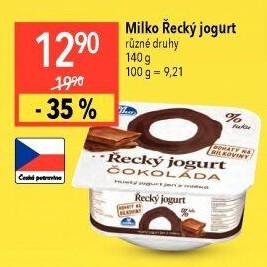 Ochucený jogurt řecký 0% Milko