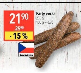 Pečivo Párty večka