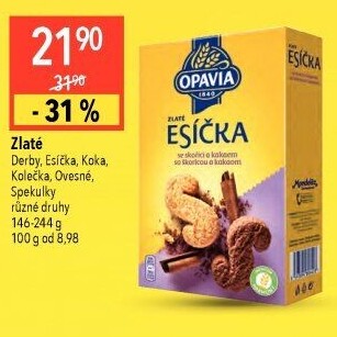 Sušenky Esíčka Zlaté Opavia