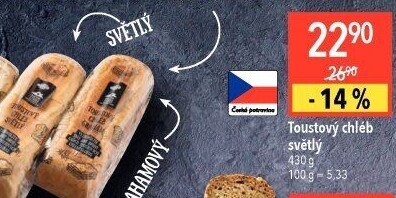 Toustový chléb Globus