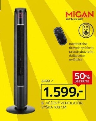 SLOUPOVÝ VENTILÁTOR