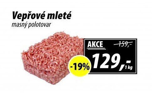 Maso mleté vepřové