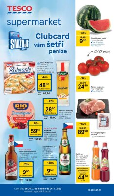 akční leták Tesco 20.7.2022-26.7.2022