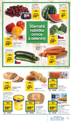 akční leták Tesco 20.7.2022-26.7.2022