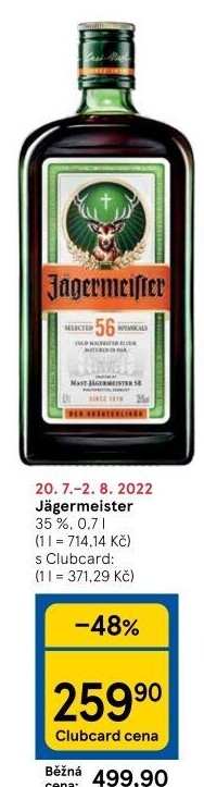 Bylinný likér Jägermeister