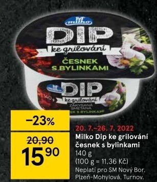 Dip ke grilování Milko