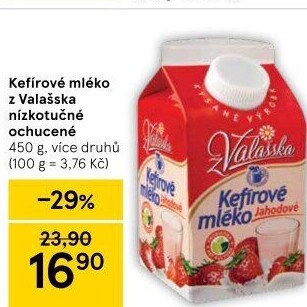 Kefírové mléko ochucené Mlékárna Valašské Meziříčí