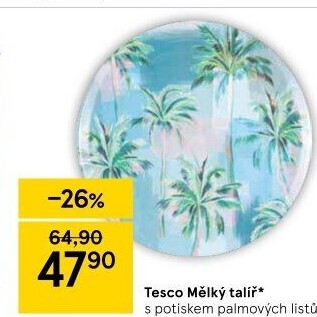 Mělký talíř Tesco