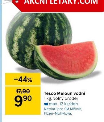 Meloun vodní Tesco - Tesco akcniletaky.com