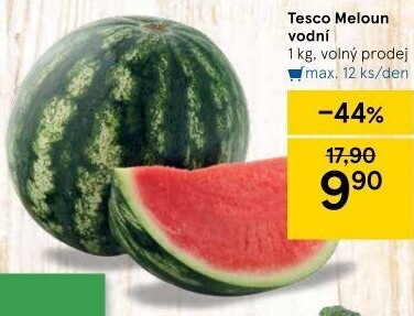 Meloun vodní Tesco