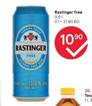 Nealkoholické pivo Free Rastinger